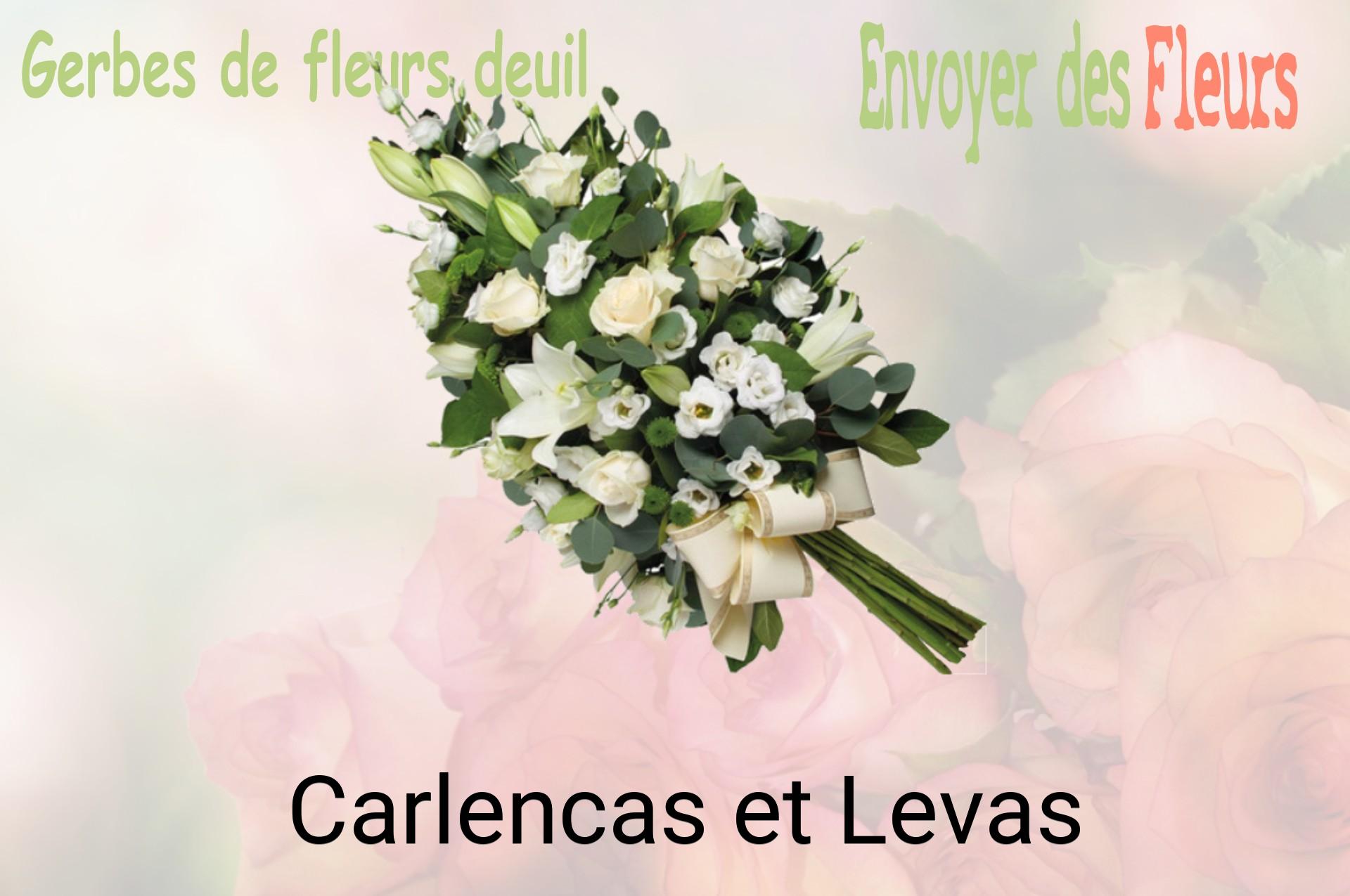 Gerbe de fleurs de deuil livrée à Carlencas-et-Levas